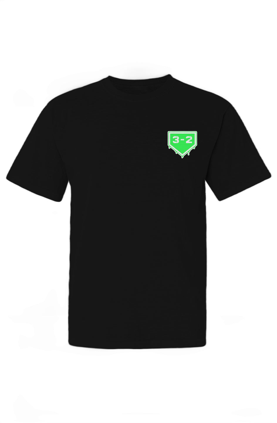 3-2 Drip Heavyweight Cotton Tee - Lime
