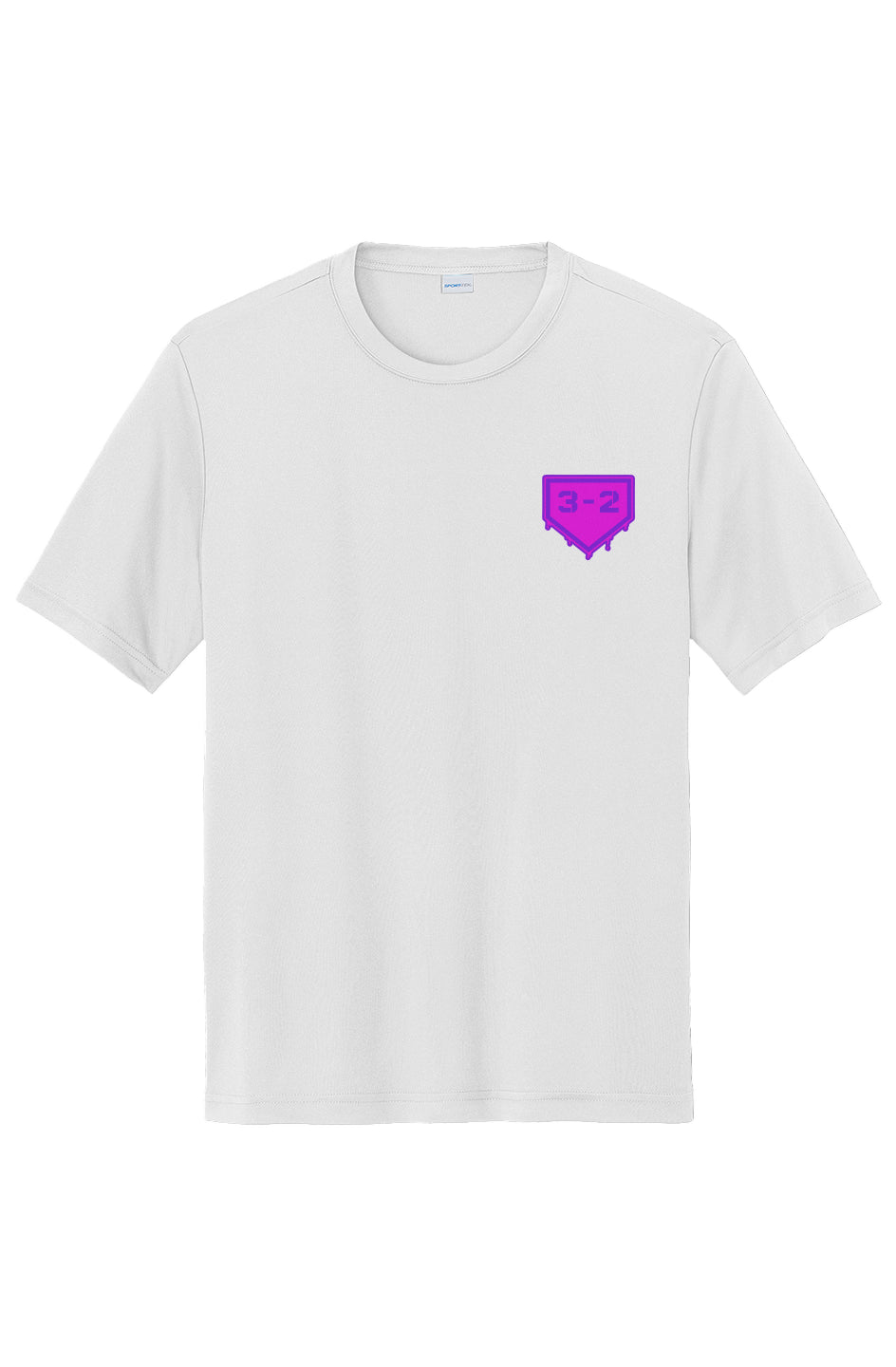 3-2 Drip Performance Tee - Pink & Purple