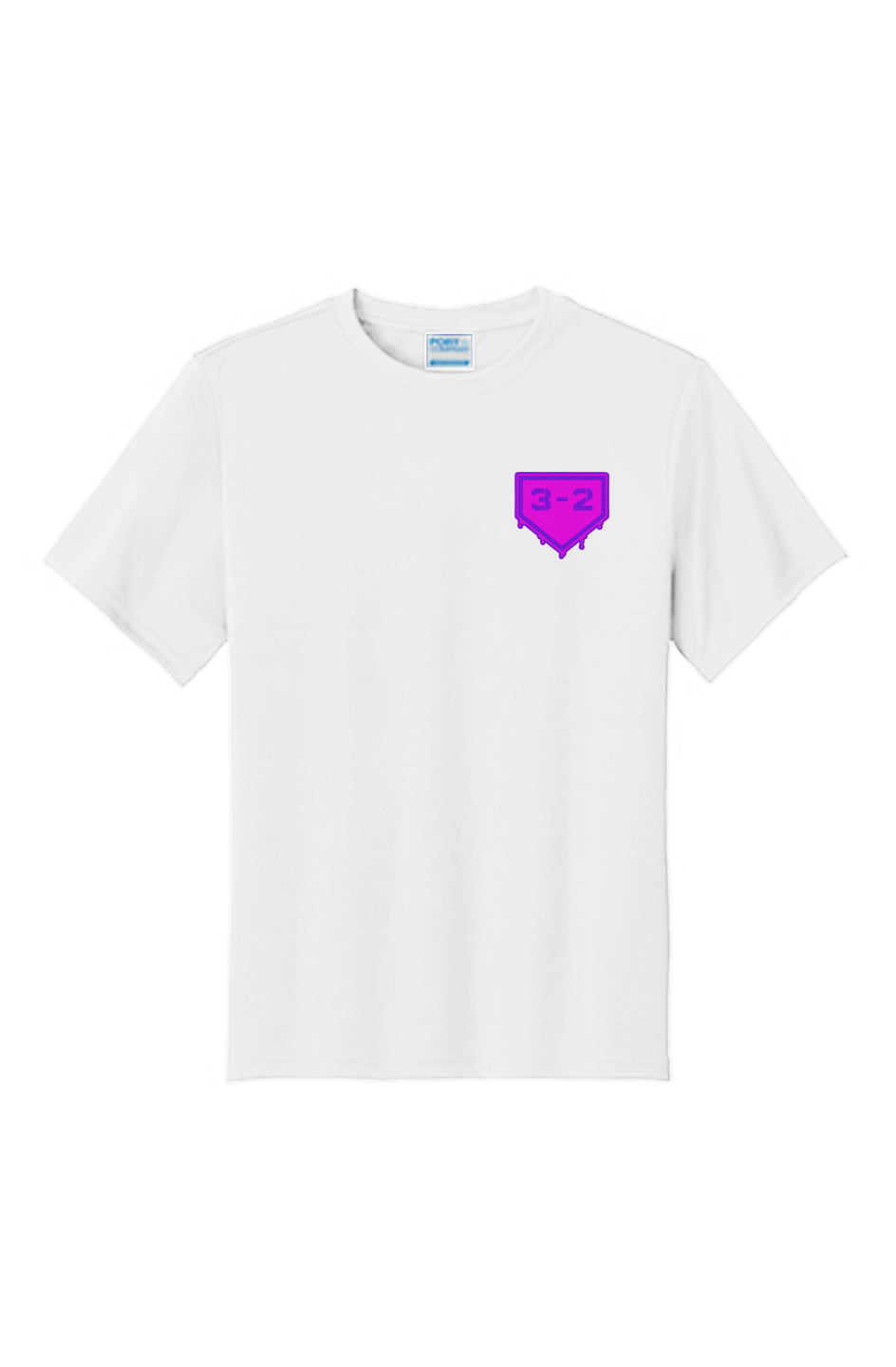 3-2 Drip Youth Performance Tee - Pink & Purple