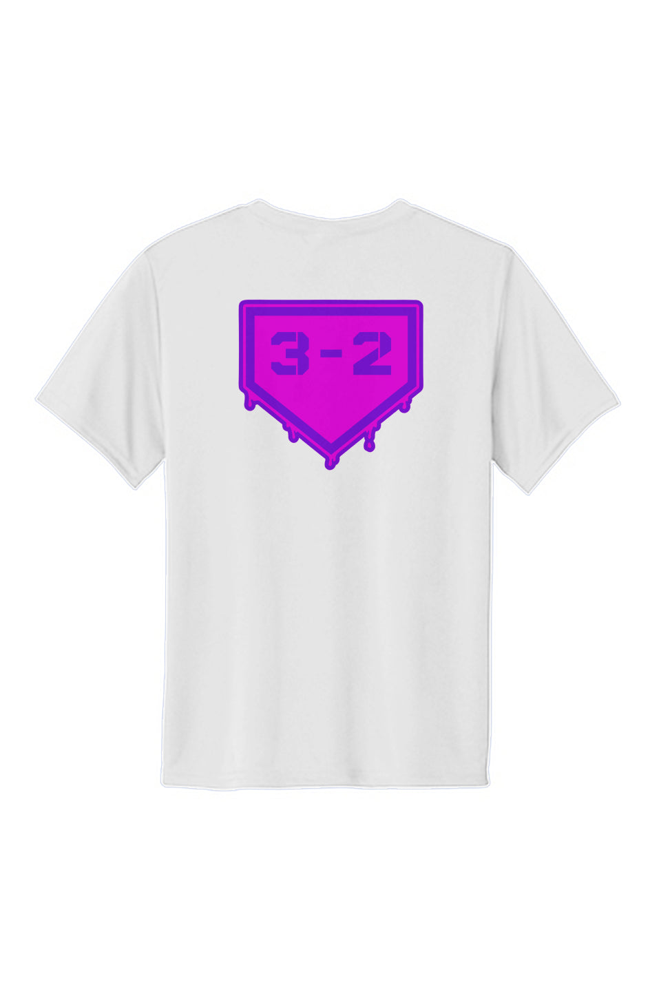 3-2 Drip Youth Performance Tee - Pink & Purple