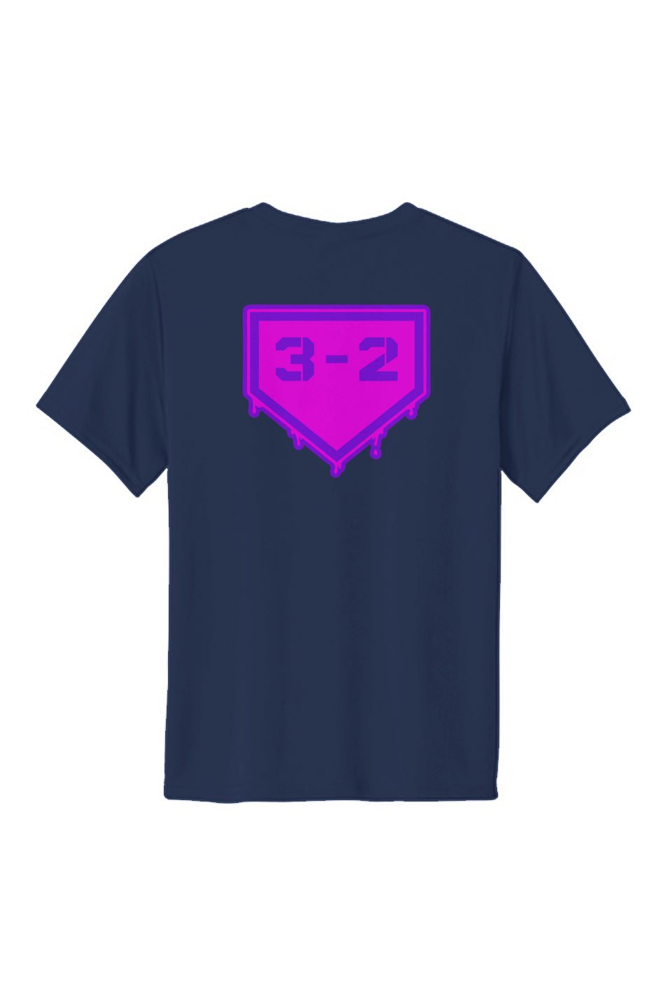 3-2 Drip Youth Performance Tee - Pink & Purple