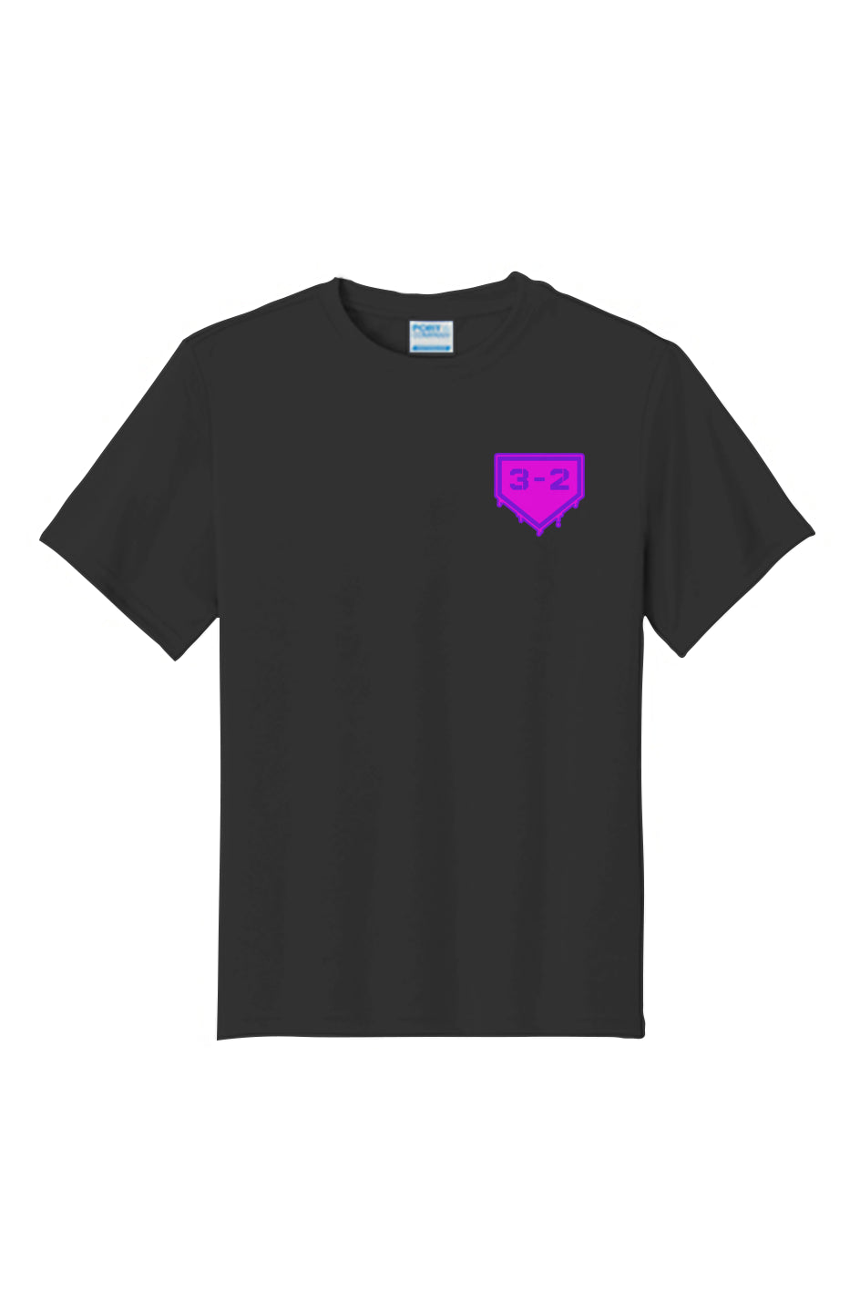 3-2 Drip Youth Performance Tee - Pink & Purple