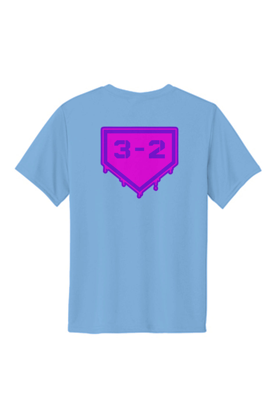 3-2 Drip Youth Performance Tee - Pink & Purple