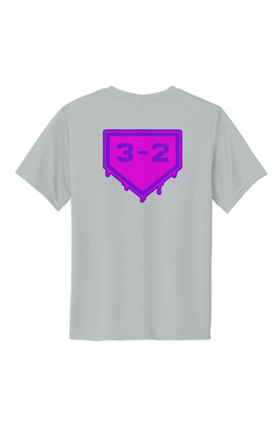 3-2 Drip Youth Performance Tee - Pink & Purple