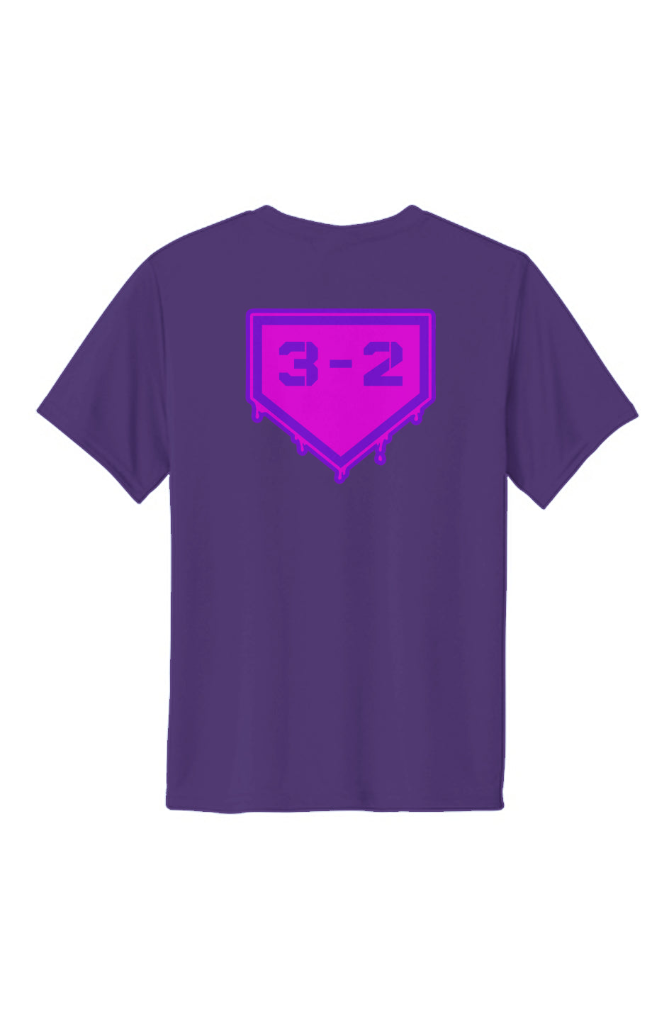 3-2 Drip Youth Performance Tee - Pink & Purple