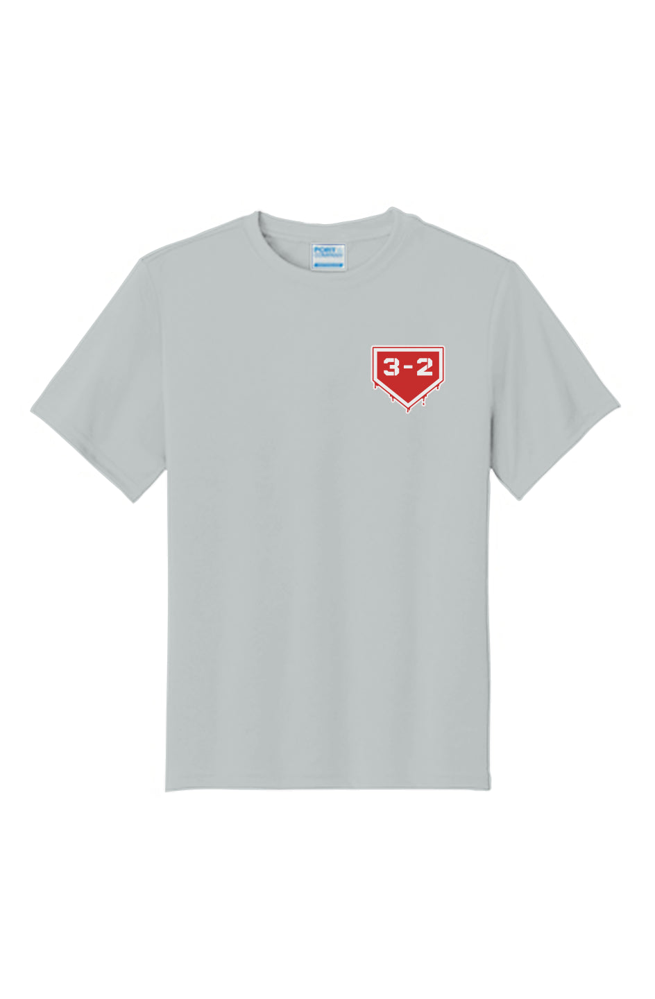 3-2 Drip Youth Performance Tee - Red & White