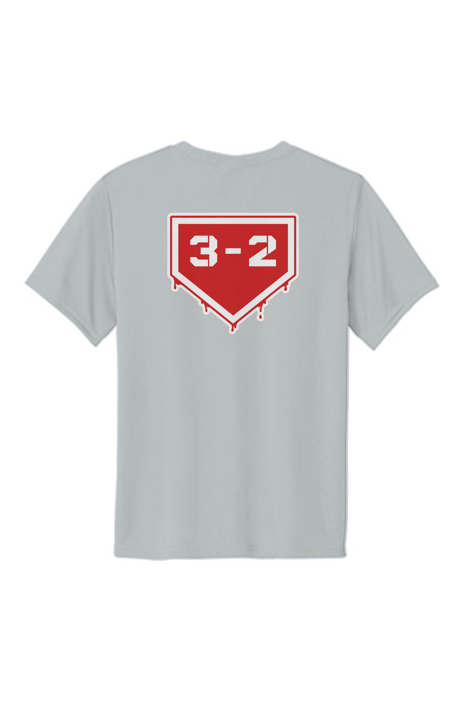 3-2 Drip Youth Performance Tee - Red & White