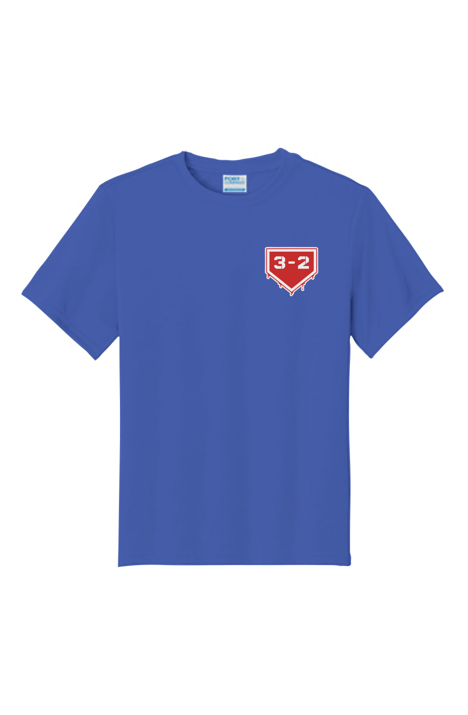 3-2 Drip Youth Performance Tee - Red & White