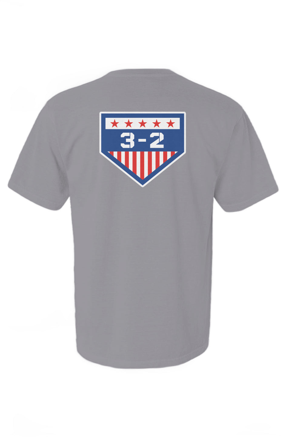 3-2 Red White & Blue Heavyweight Cotton Tee