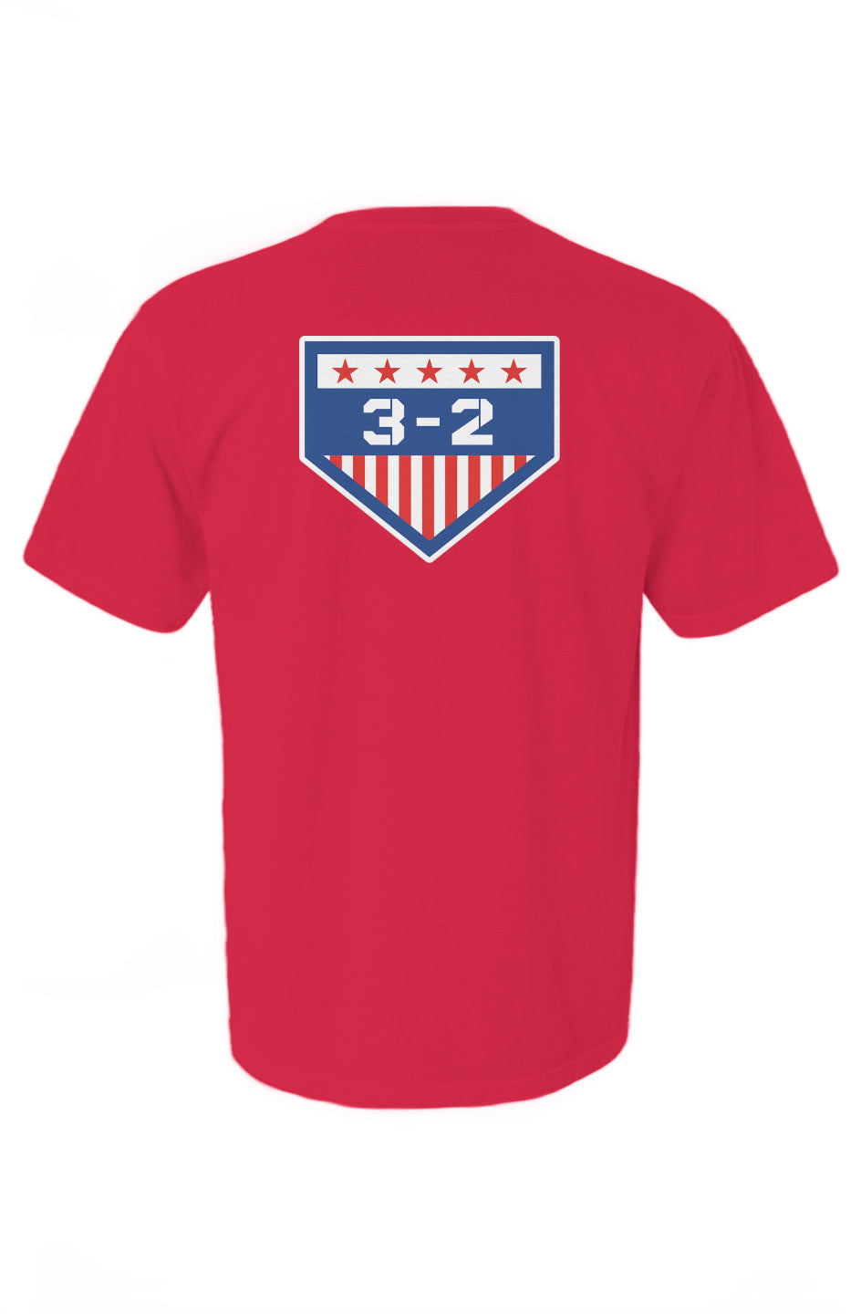 3-2 Red White & Blue Heavyweight Cotton Tee