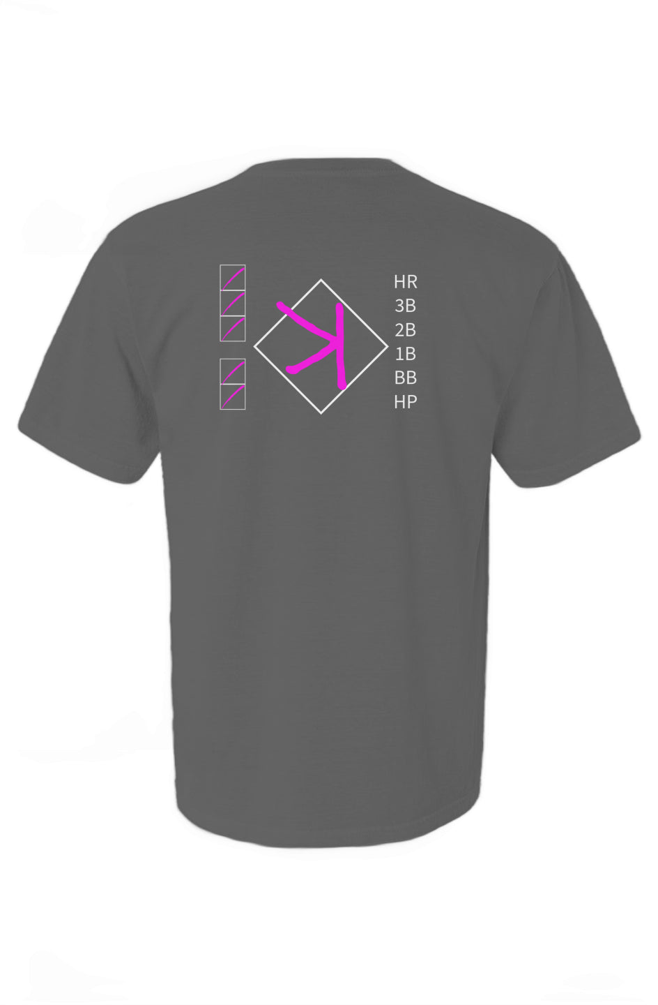 3-2 K Scorecard Heavyweight Cotton Tee - Pink