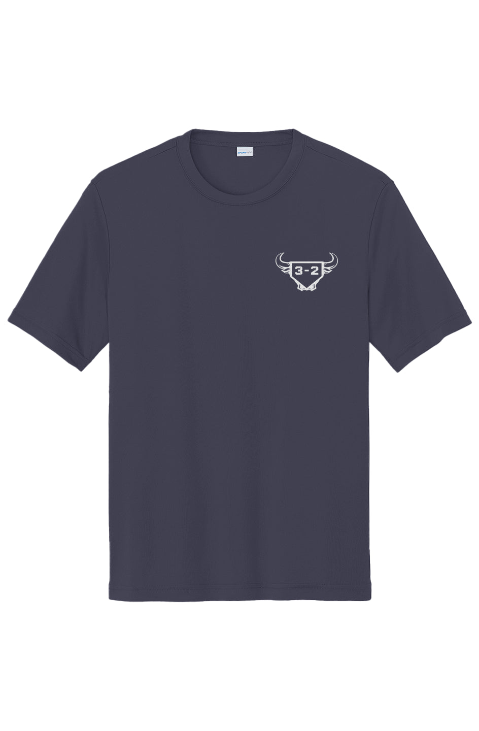 3-2 Bullpen Performance Tee - White Logo