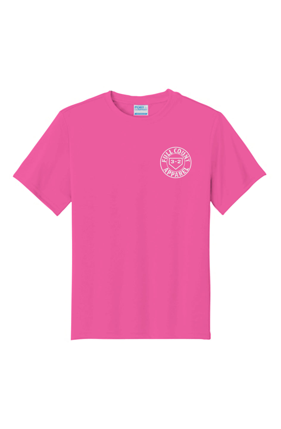 Circle Logo Youth Performance Tee - White