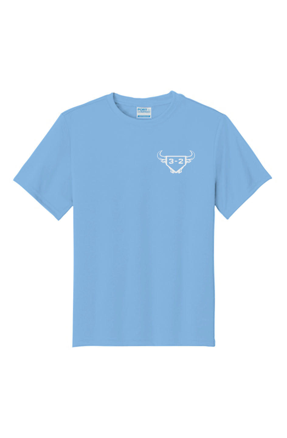 3-2 Bullpen Youth Performance Tee - White