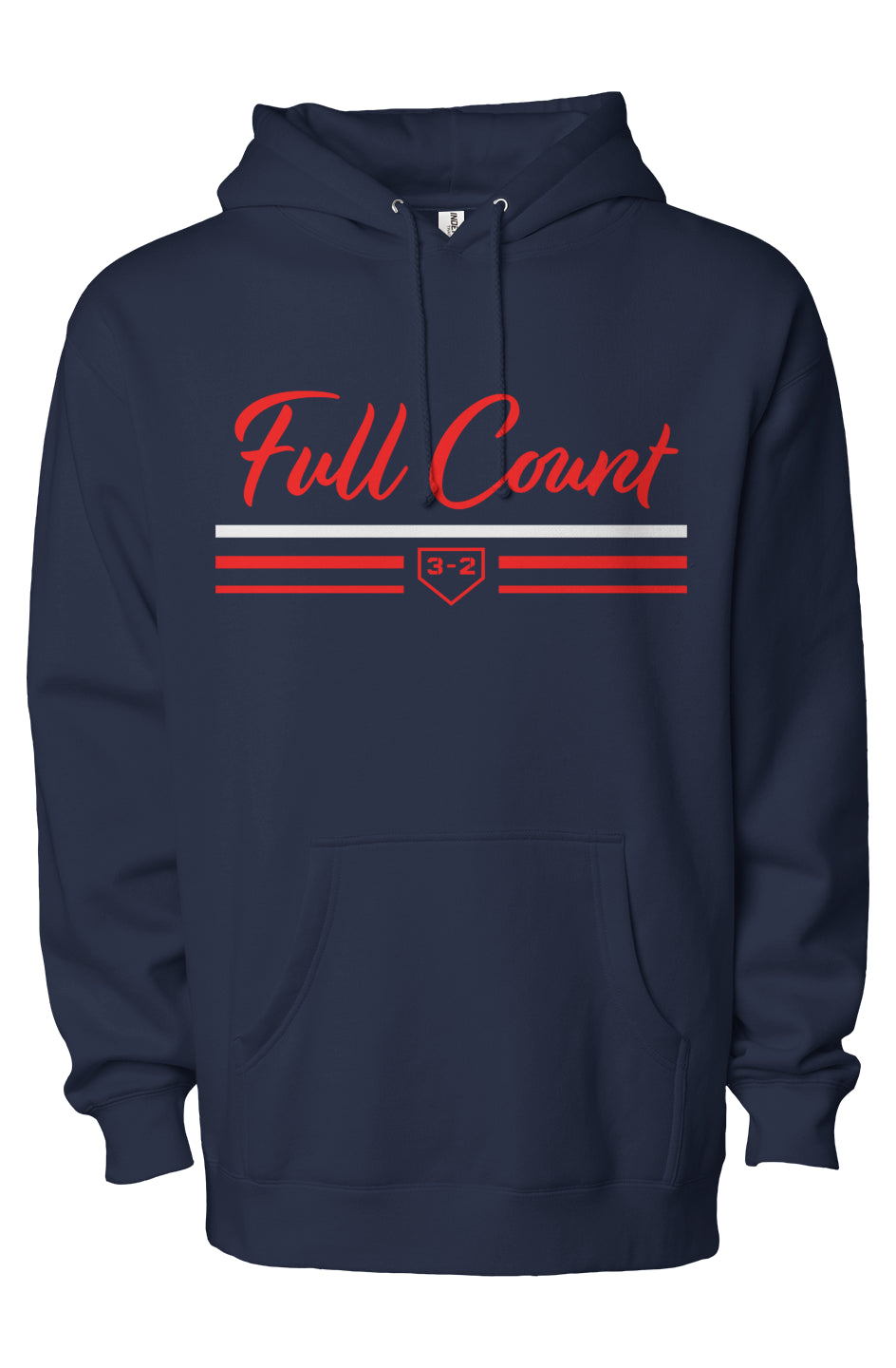 Full Count Bars Heavyweight Pullover Hoodie - Red