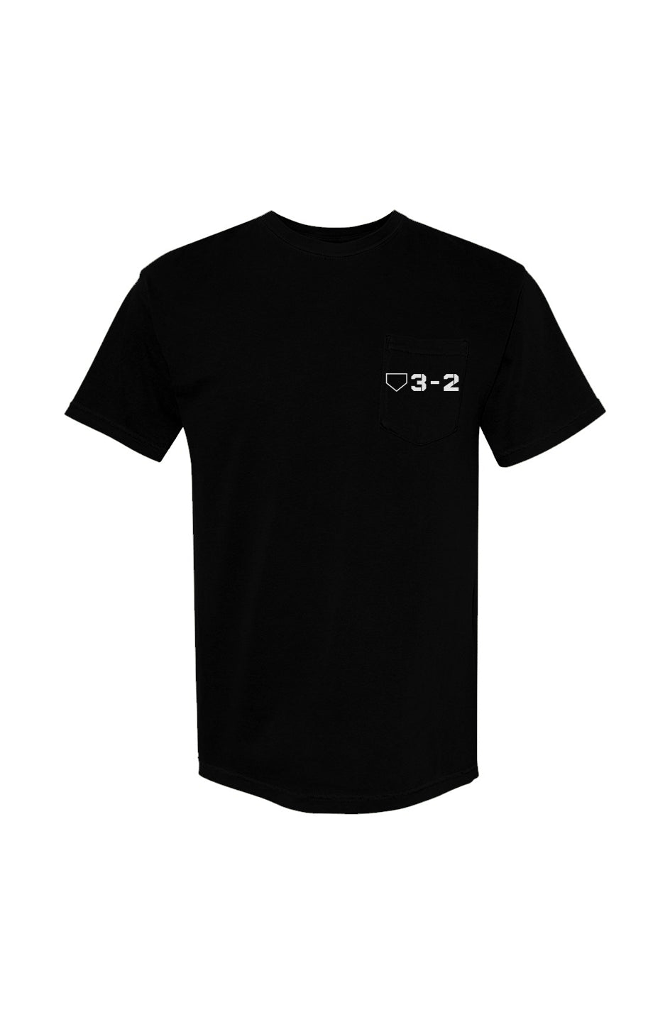 Classic 3-2 Heavyweight Cotton Pocket Tee - White Logo