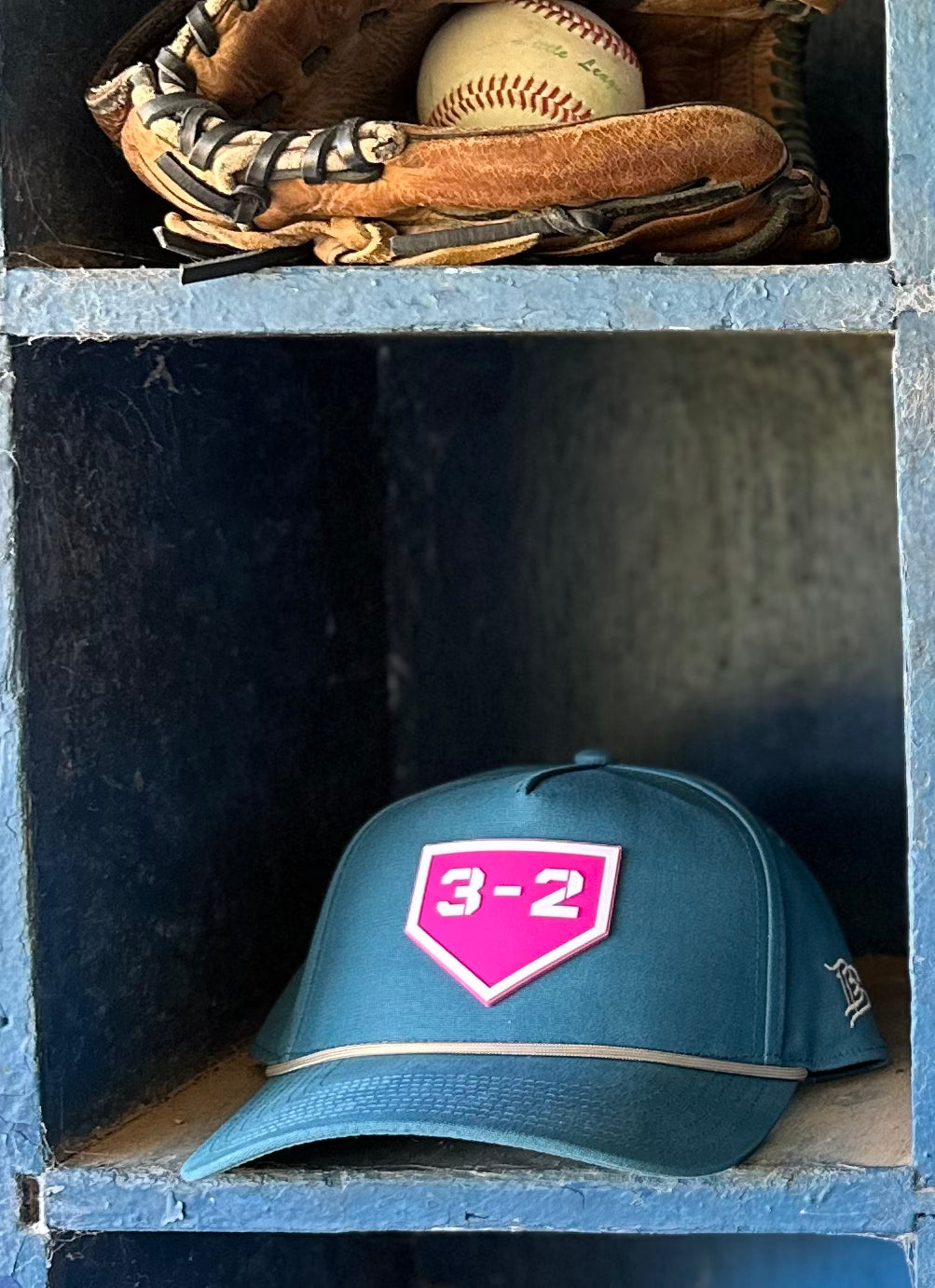 3-2 Hot Pink PVC Curved 5-Panel Rope Canvas Snapback - Branded Bills