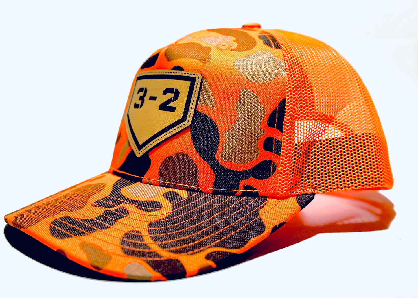 3-2 Leather Patch Blaze Duck Camo