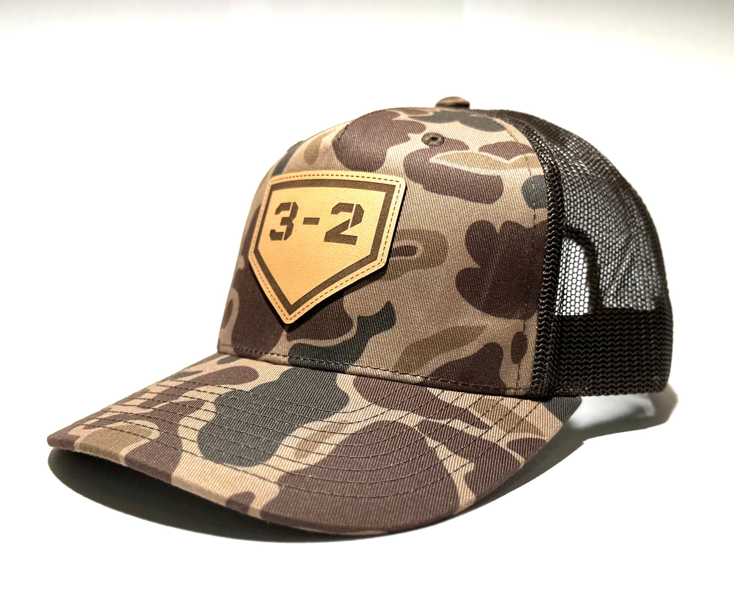 3-2 Leather Patch Duck Camo