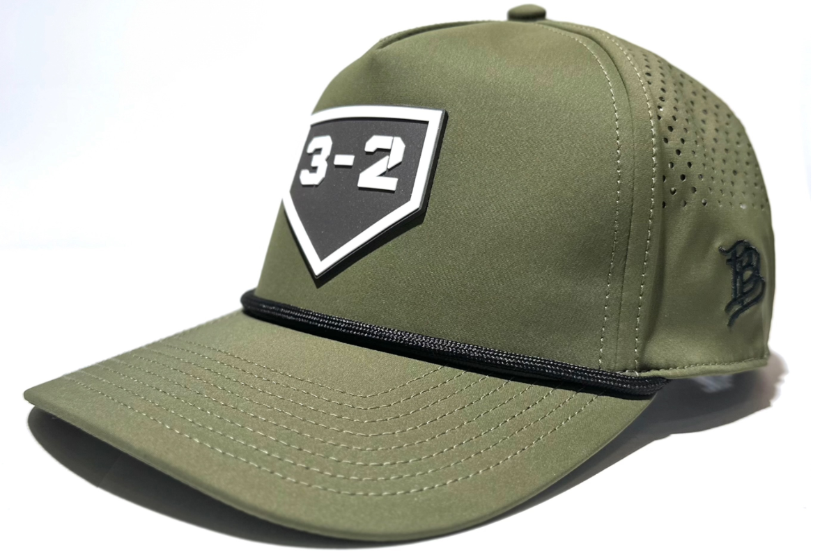3-2 Classic Curved 5-Panel Rope Snapback - Branded Bills