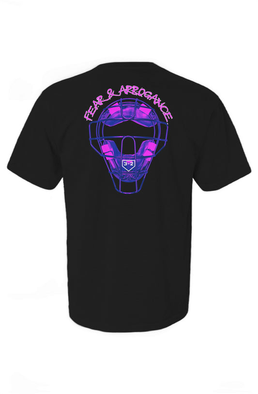 Fear & Arrogance Heavyweight Cotton Tee - Purple &