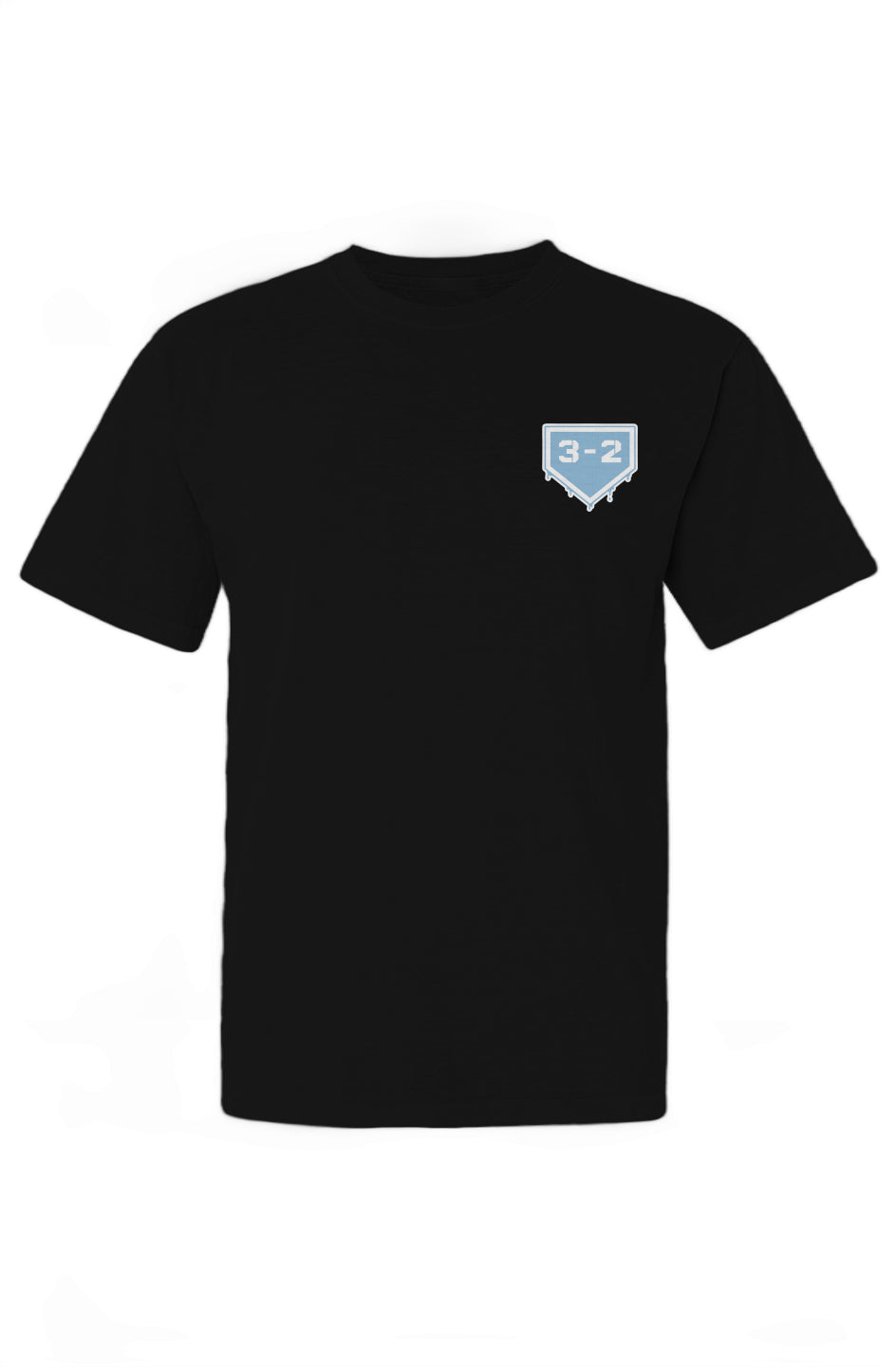 3-2 Drip Heavyweight Cotton Tee - Light Blue