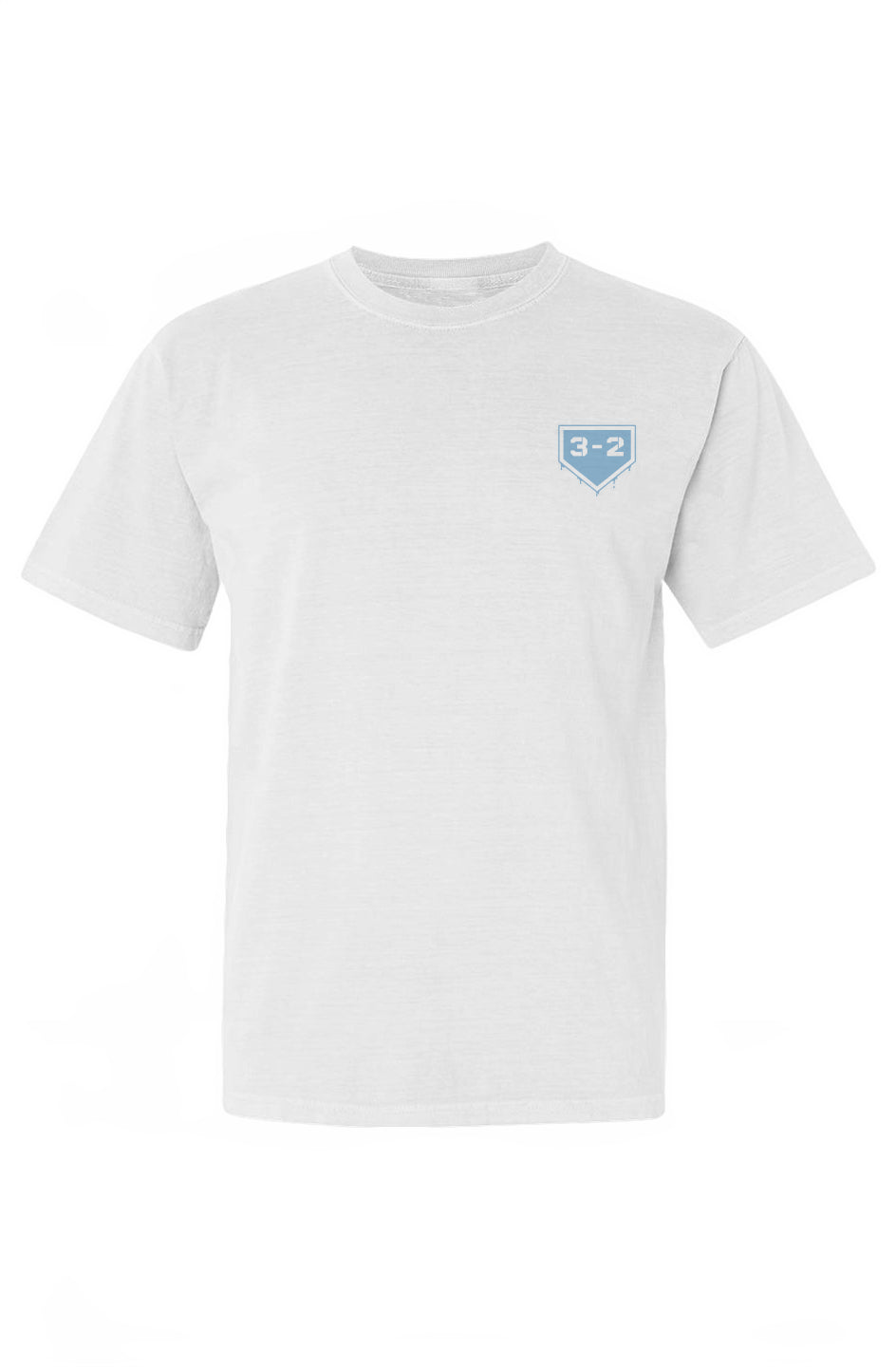 3-2 Drip Heavyweight Cotton Tee - Light Blue