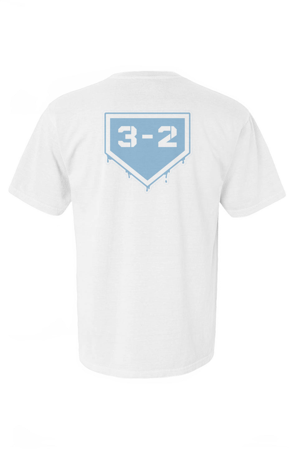 3-2 Drip Heavyweight Cotton Tee - Light Blue