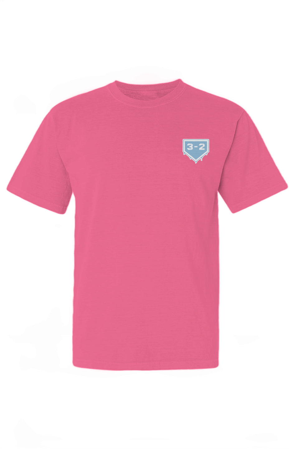3-2 Drip Heavyweight Cotton Tee - Light Blue