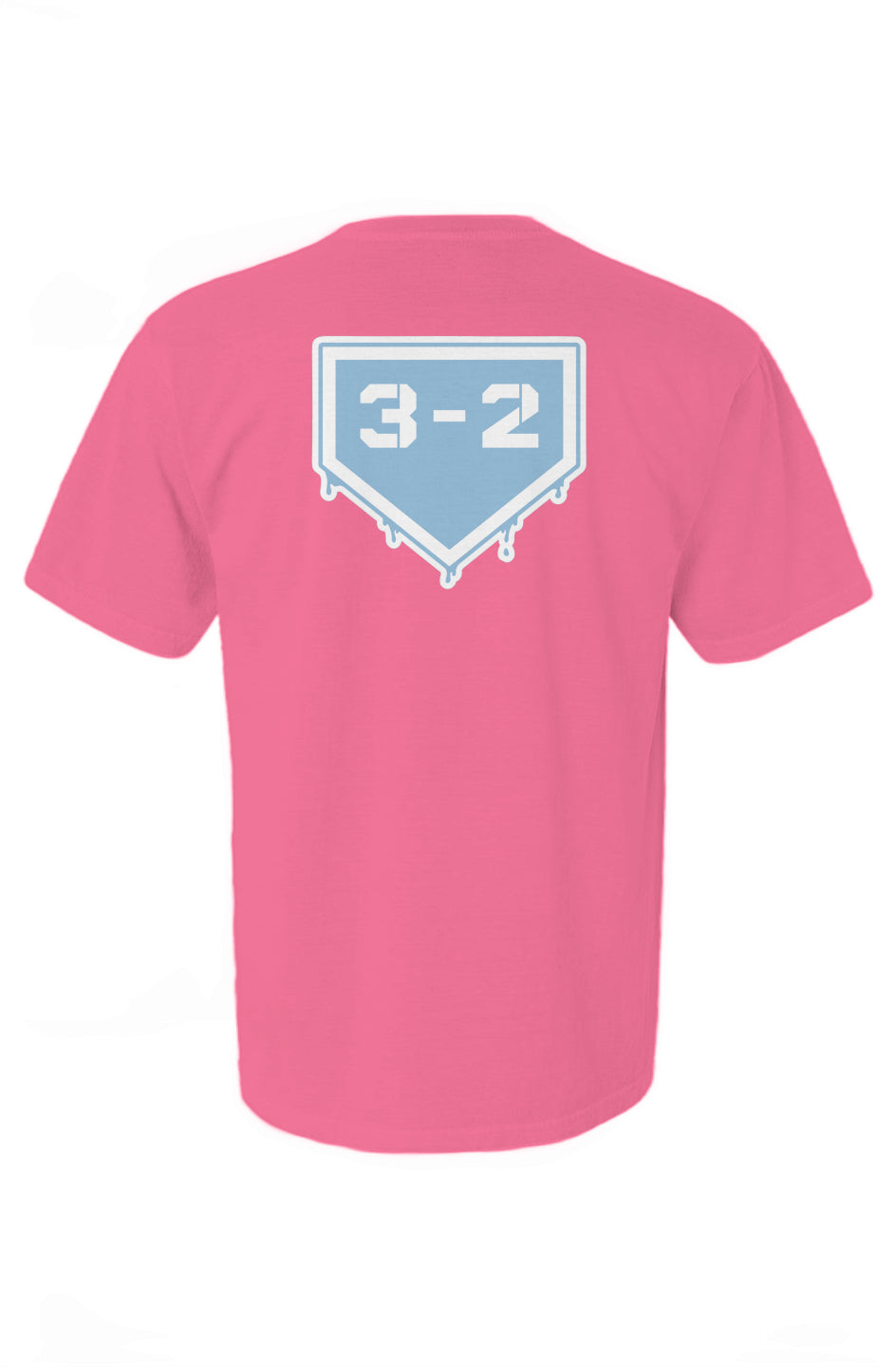 3-2 Drip Heavyweight Cotton Tee - Light Blue