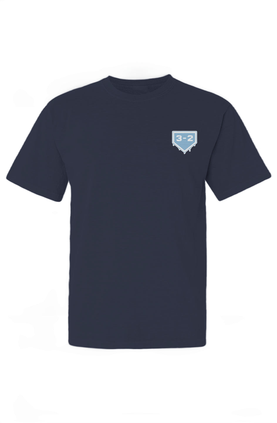 3-2 Drip Heavyweight Cotton Tee - Light Blue