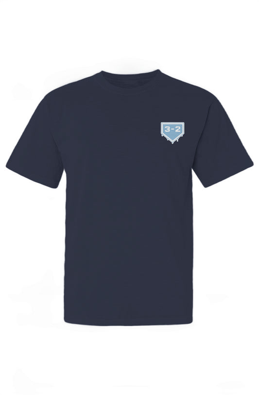 3-2 Drip Heavyweight Cotton Tee - Light Blue