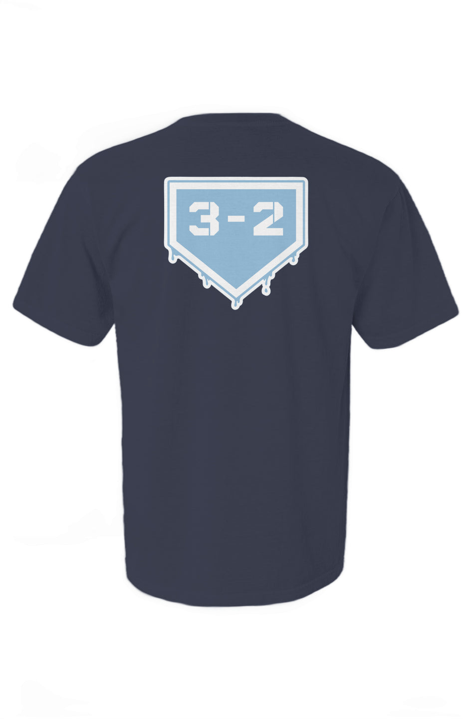 3-2 Drip Heavyweight Cotton Tee - Light Blue