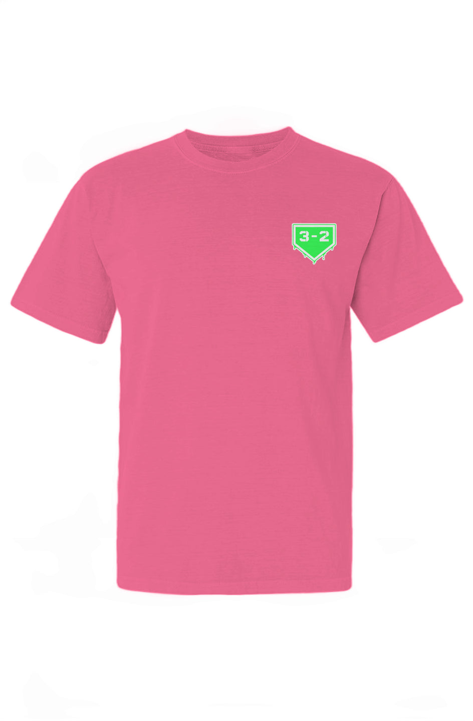 3-2 Drip Heavyweight Cotton Tee - Lime
