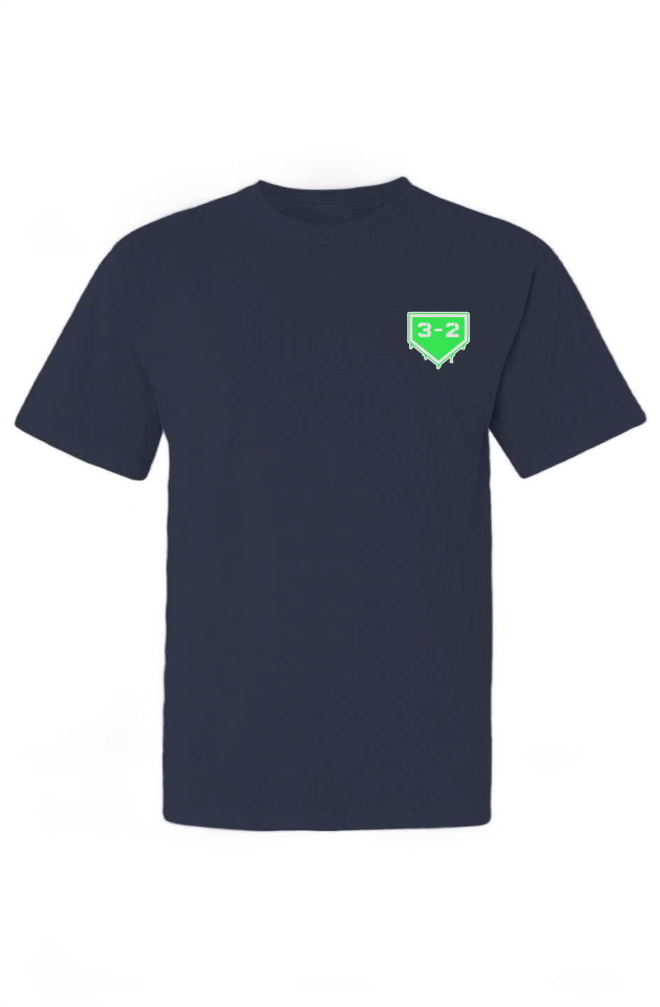 3-2 Drip Heavyweight Cotton Tee - Lime