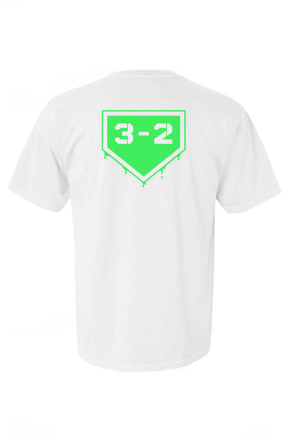 3-2 Drip Heavyweight Cotton Tee - Lime
