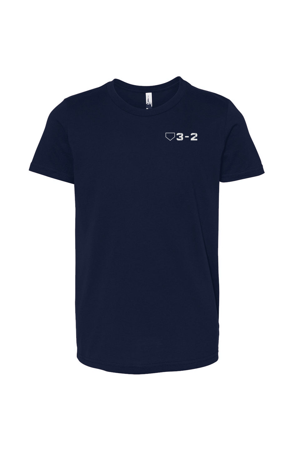 Classic 3-2 Youth Cotton Tee - White Logo