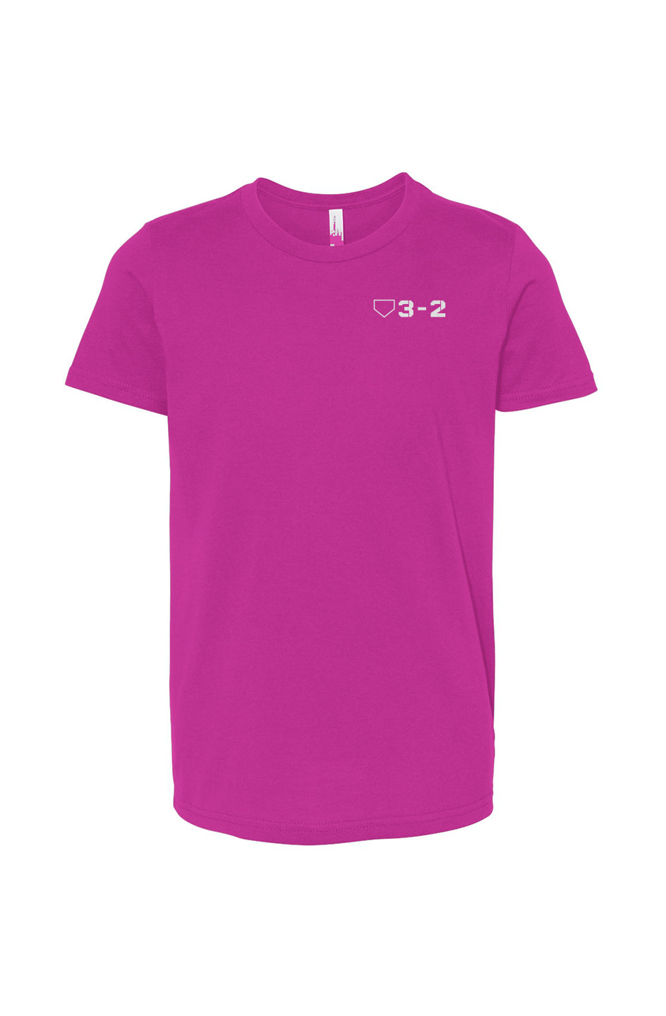 Classic 3-2 Youth Cotton Tee - White Logo