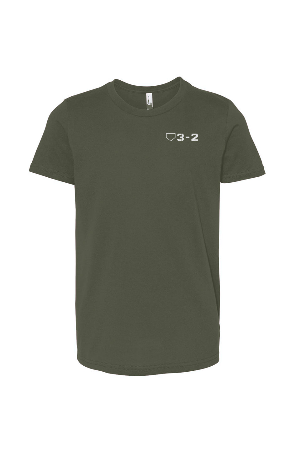 Classic 3-2 Youth Cotton Tee - White Logo