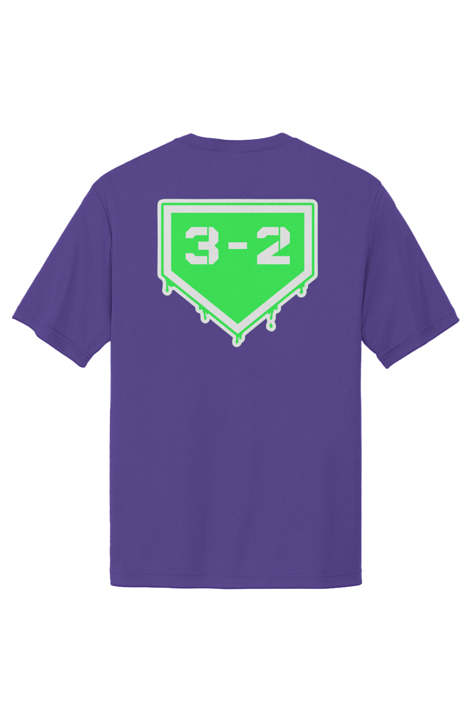 3-2 Drip Performance Tee - Lime & White