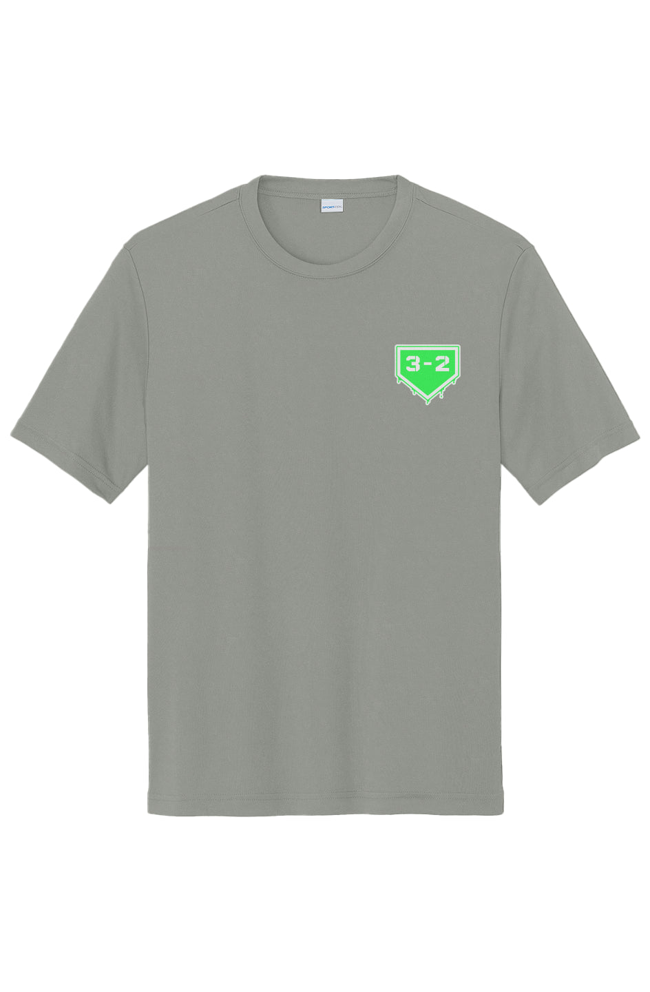 3-2 Drip Performance Tee - Lime & White