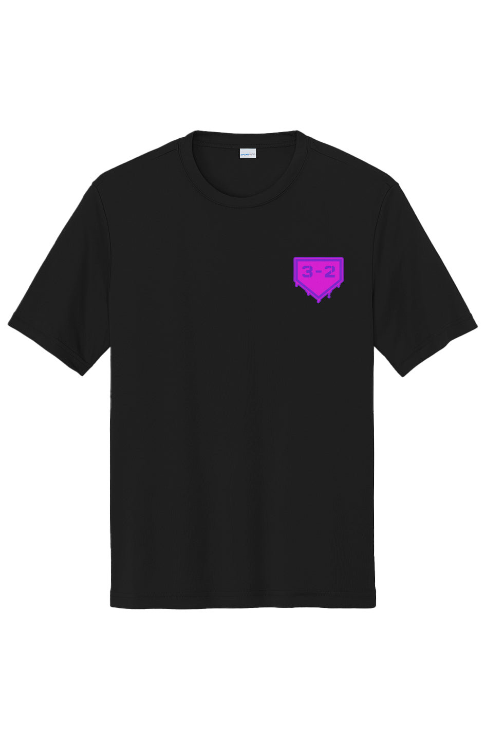 3-2 Drip Performance Tee - Pink & Purple