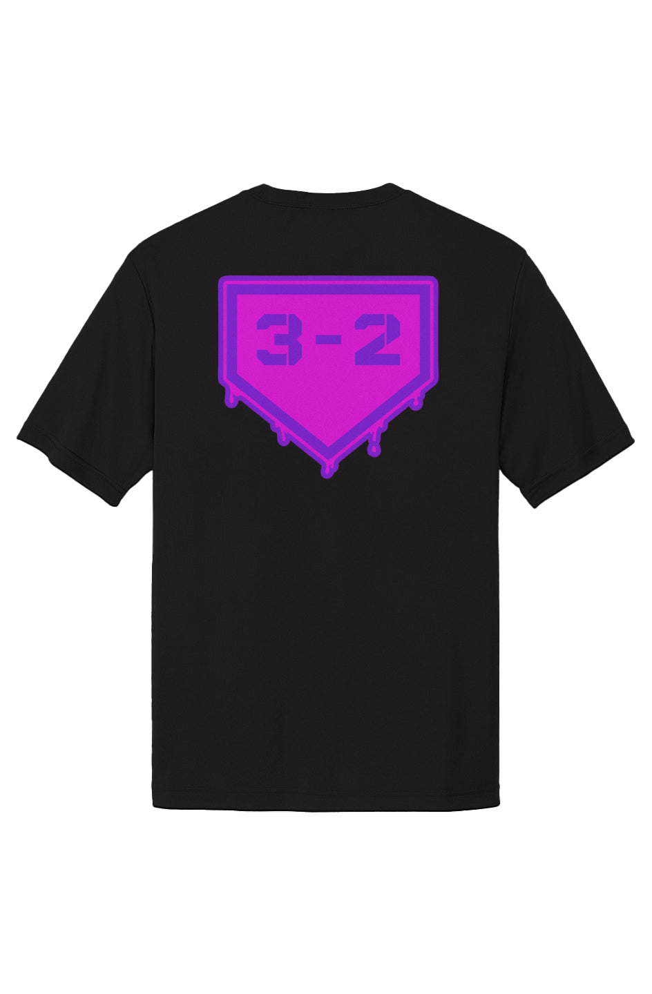 3-2 Drip Performance Tee - Pink & Purple