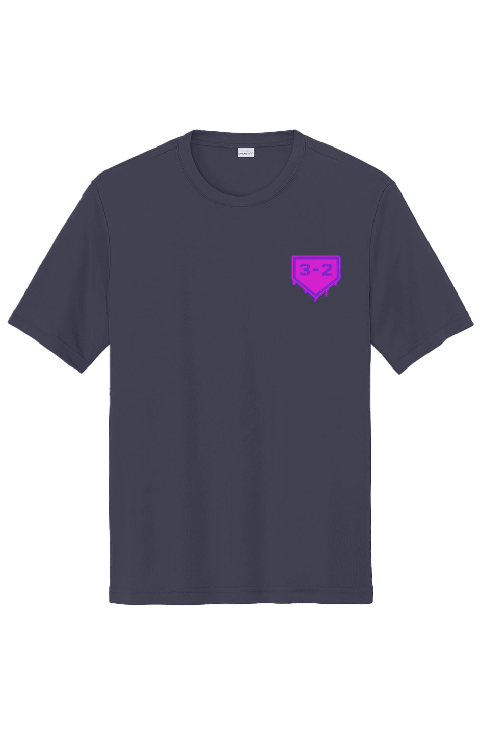 3-2 Drip Performance Tee - Pink & Purple