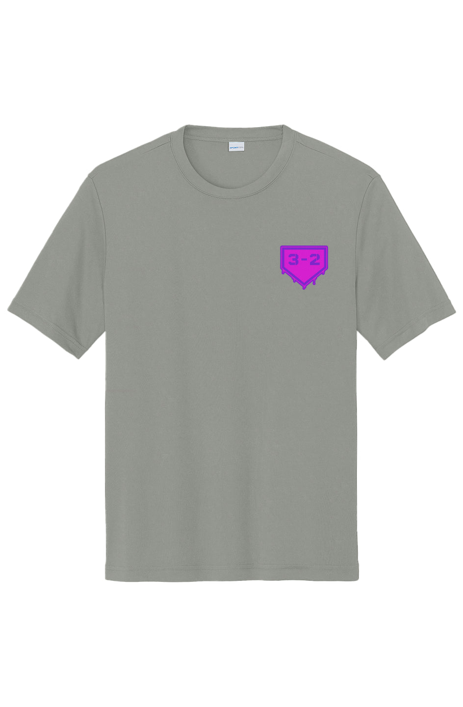 3-2 Drip Performance Tee - Pink & Purple