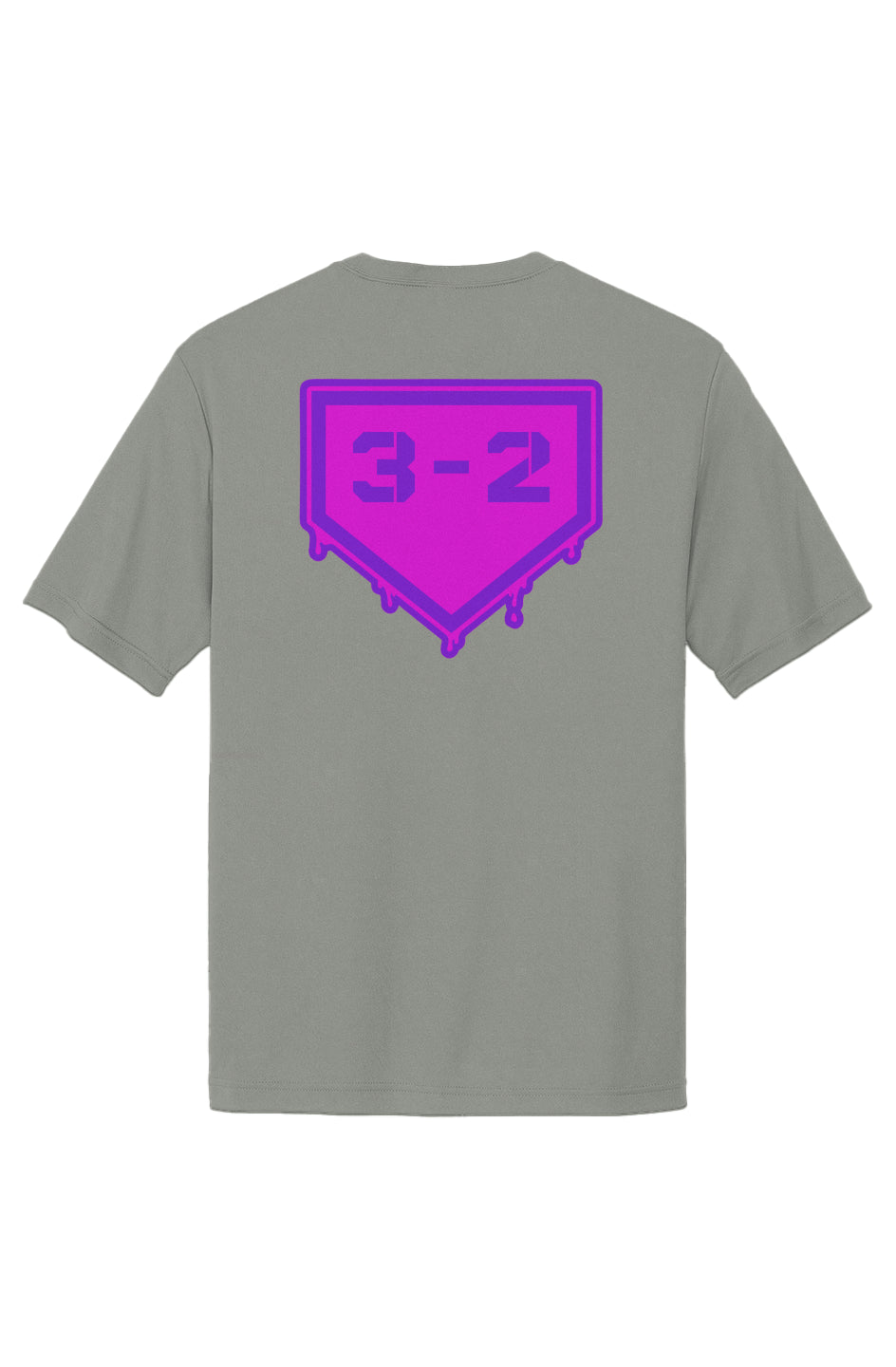 3-2 Drip Performance Tee - Pink & Purple