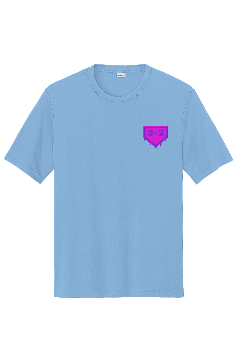 3-2 Drip Performance Tee - Pink & Purple