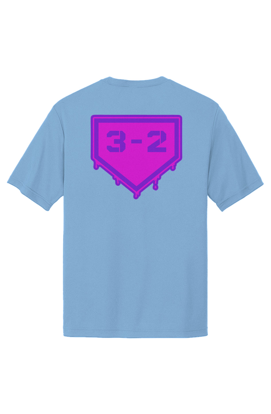 3-2 Drip Performance Tee - Pink & Purple