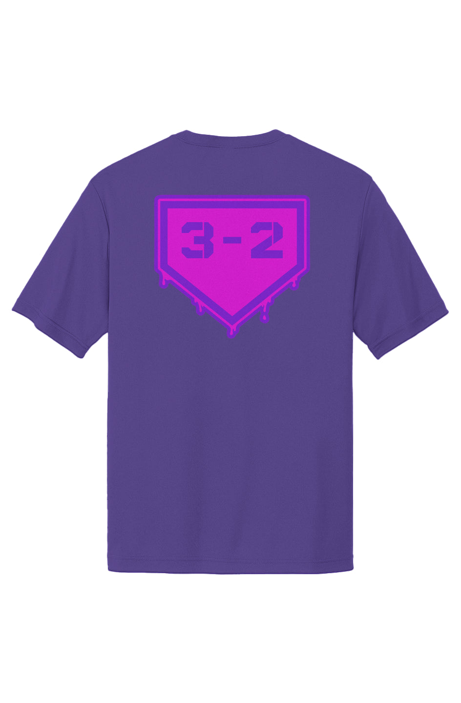 3-2 Drip Performance Tee - Pink & Purple