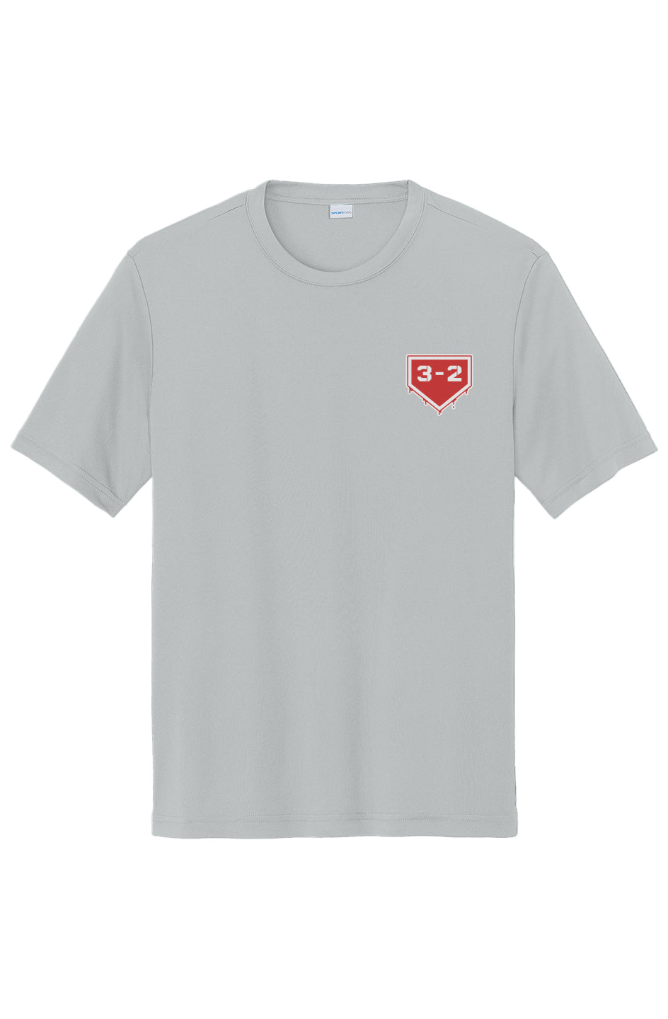 3-2 Drip Performance Tee - Red & White